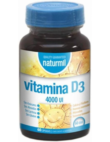 VITAMINA D3 4000ui 60 cápsulas