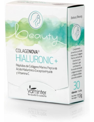 COLAGENOVA BEAUTY HIALURONIC 30 Cápsulas