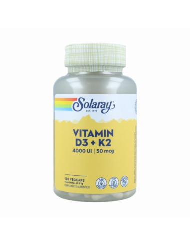 VITAMINA D3+K2 120 Cápsulas