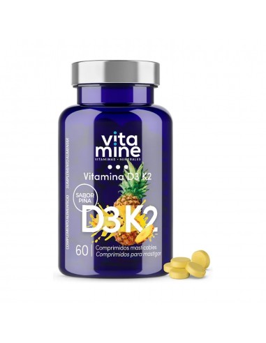 VITAMINA D3+K2 60u masticable , Herbora